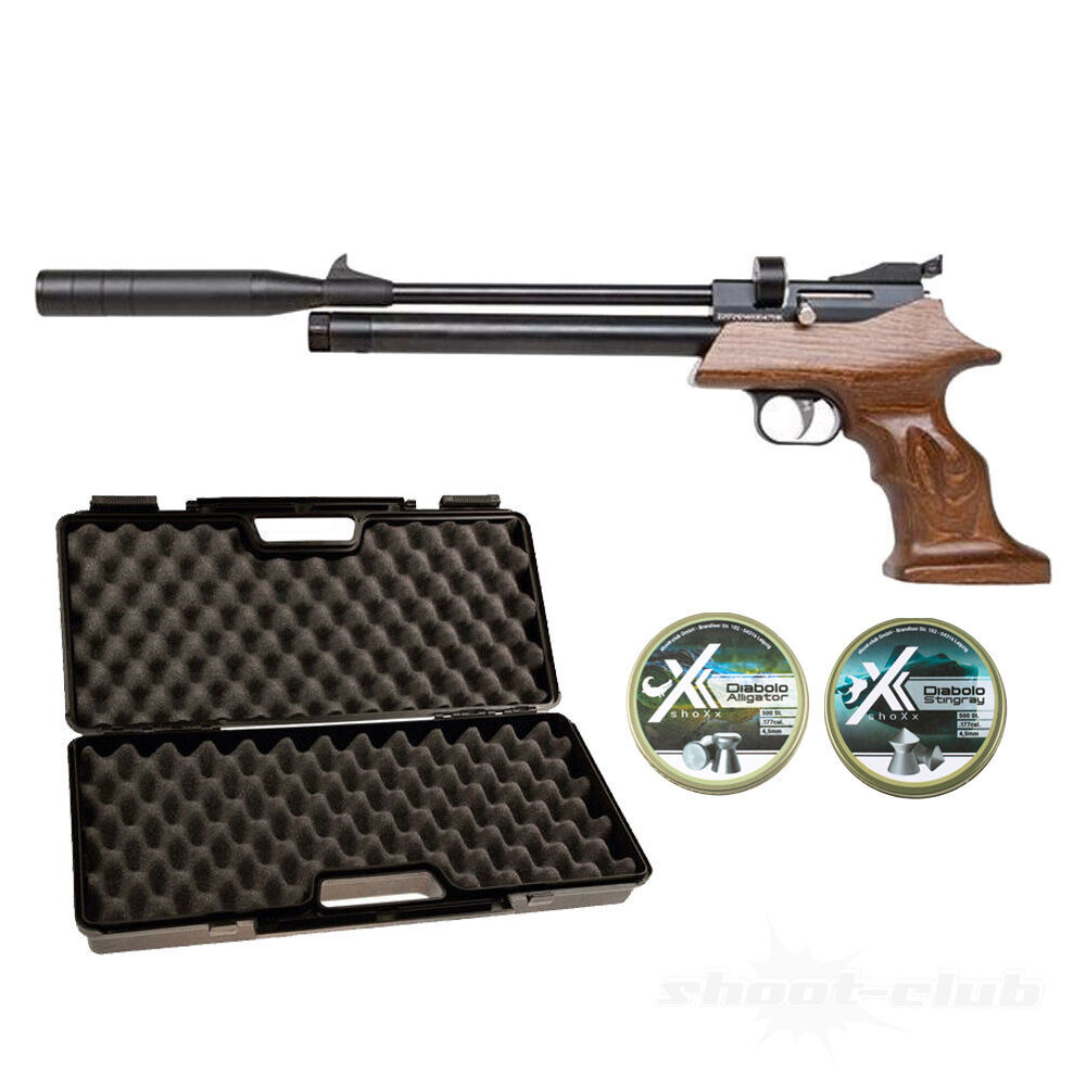 Diana Bandit Pressluftpistole 4,5mm Diabolos - Koffer-Set