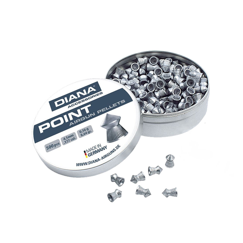 Diana Point Spitzkopf Diabolos geriffelt 4,5 mm 500 Stk