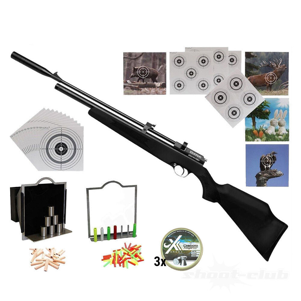Diana Stormrider Black Luftgewehr Pressluft 4,5mm Diabolo Super-Target-Set