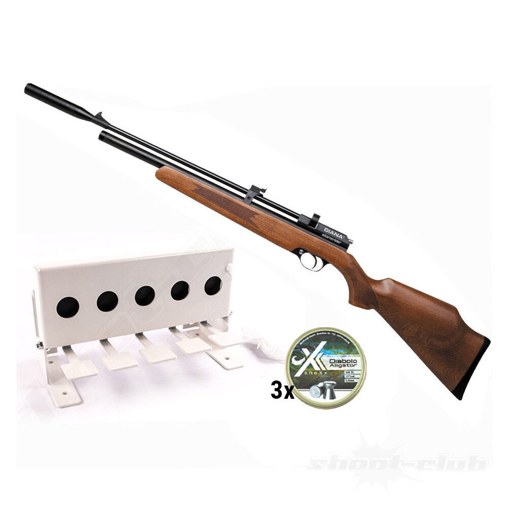 Diana Stormrider Pressluftgewehr 4,5mm Diabolos im Biathlon-Set