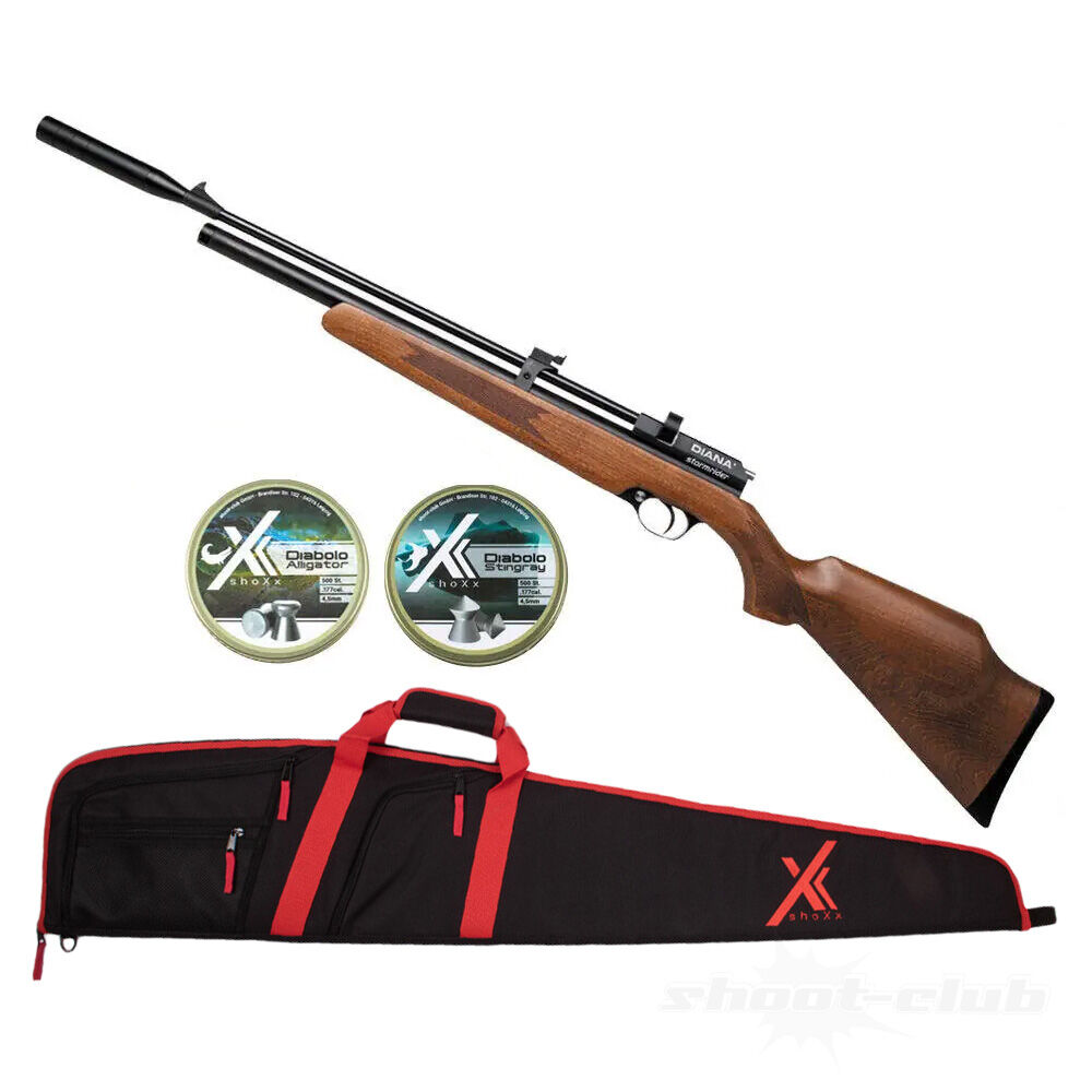 Diana Stormrider Pressluftgewehr 4,5mm Diabolos im Futteral-Set