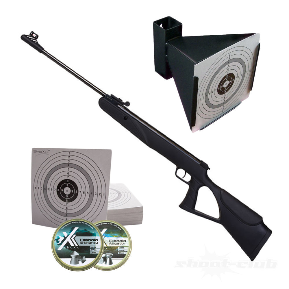 Diana Two-Sixty Luftgewehr 4,5mm Diabolo Kugelfang Set