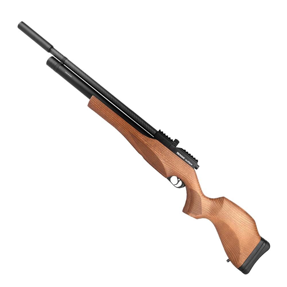 Diana outlaw Pressluftgewehr GEN. 2 4,5 mm Diabolo Holzschaft mit Schalld�mpfer