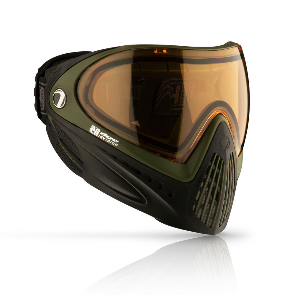 Dye i4 PRO Paintballmaske mit Thermalglas Farbe SRGNT Schwarz Oliv