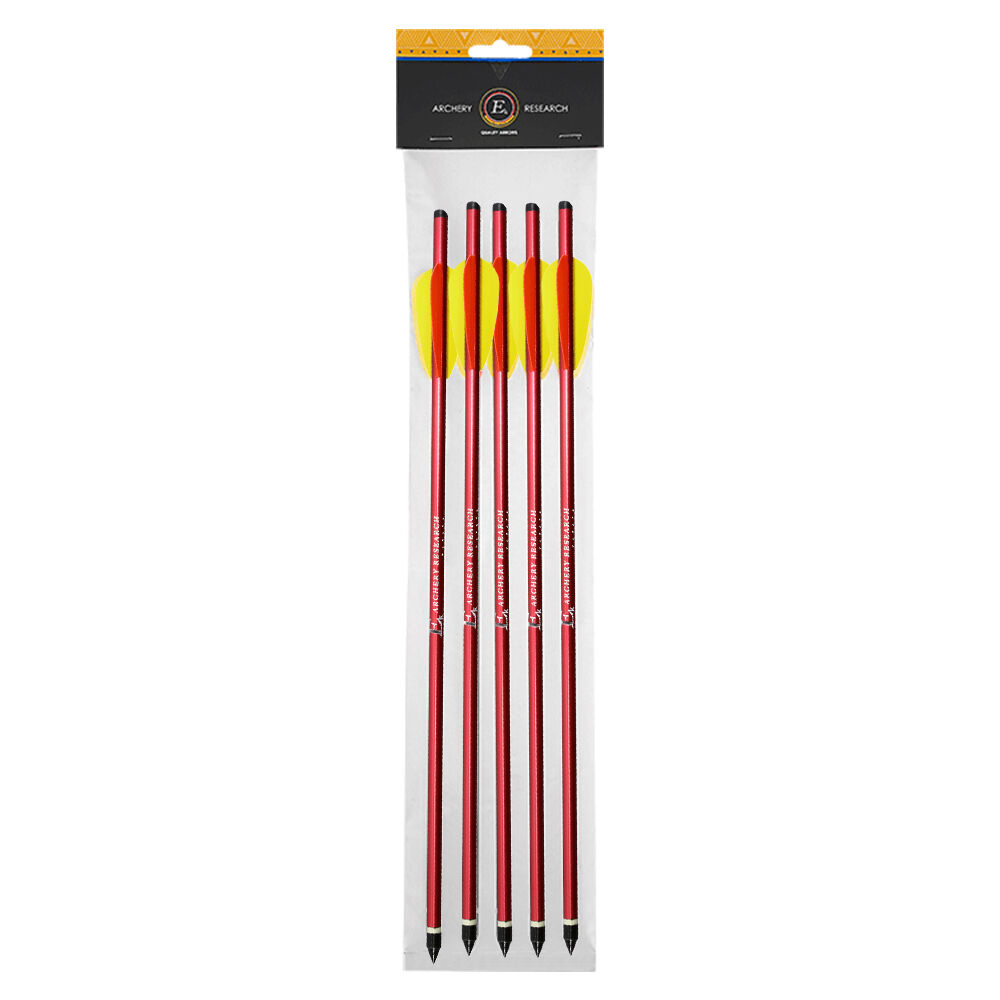 EK Archery Armbrustbolzen aus Aluminium 14 Zoll rot 5er Pack