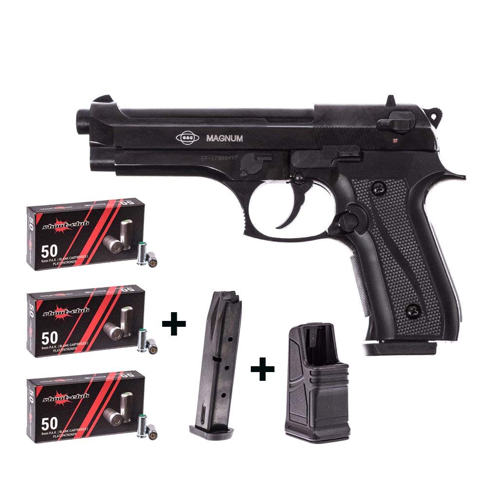 Ekol Firat Magnum Schreckschusspistole 9mm P.A.K. brniert 150 Platzpatronen