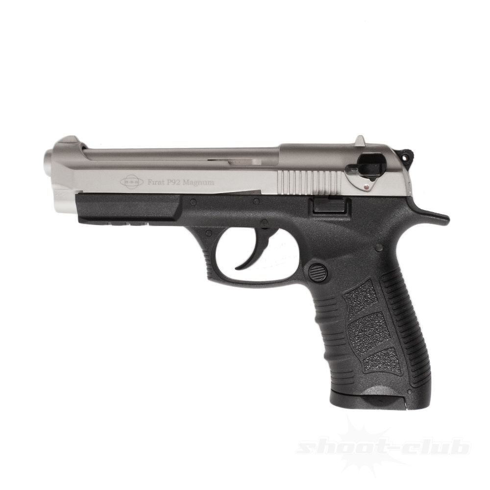 Ekol P92 Magnum Schreckschusspistole 9mm P.A.Knall Nickel