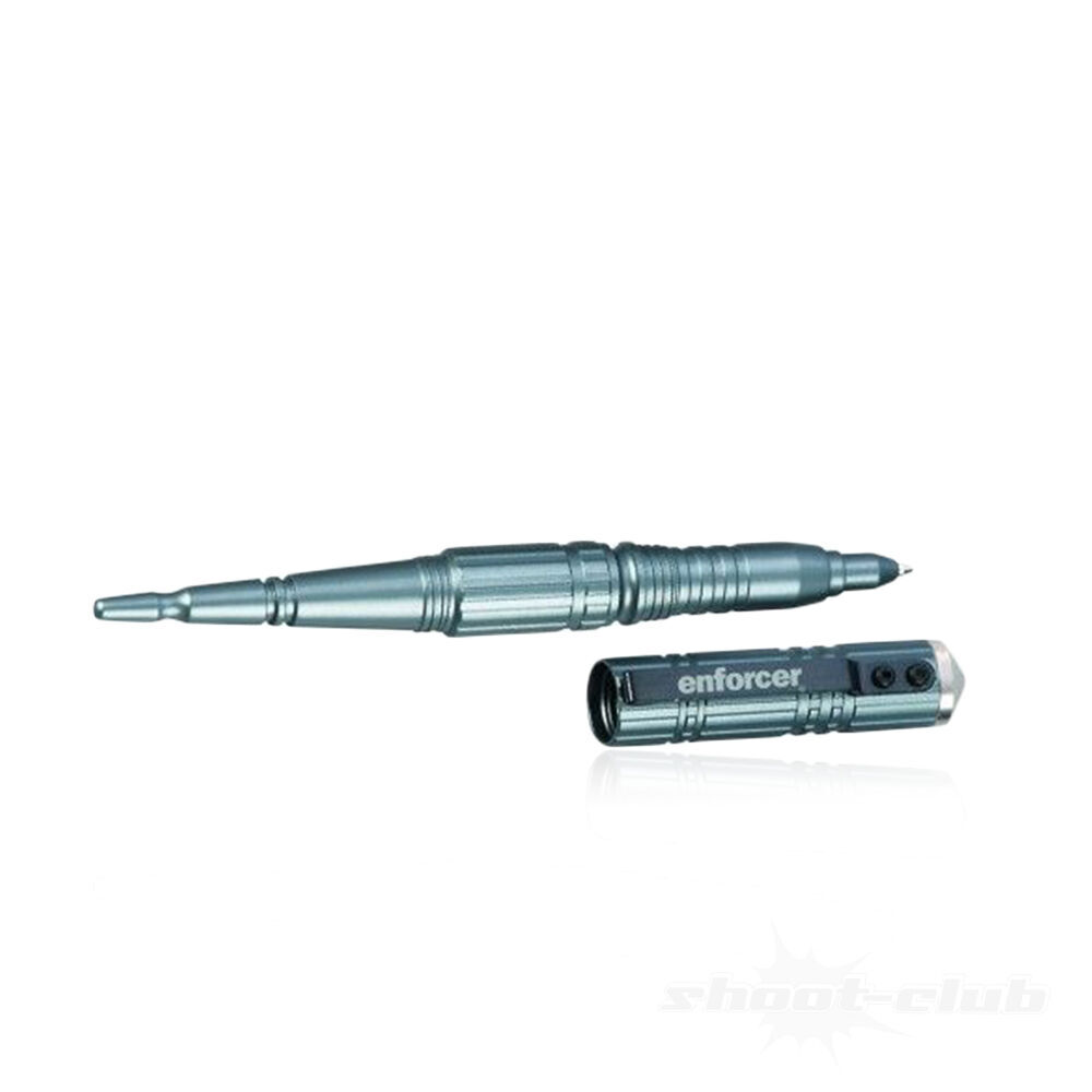 Enforcer Tactical Pen mit Federdruck Glasbrecher - Farbe: Grey