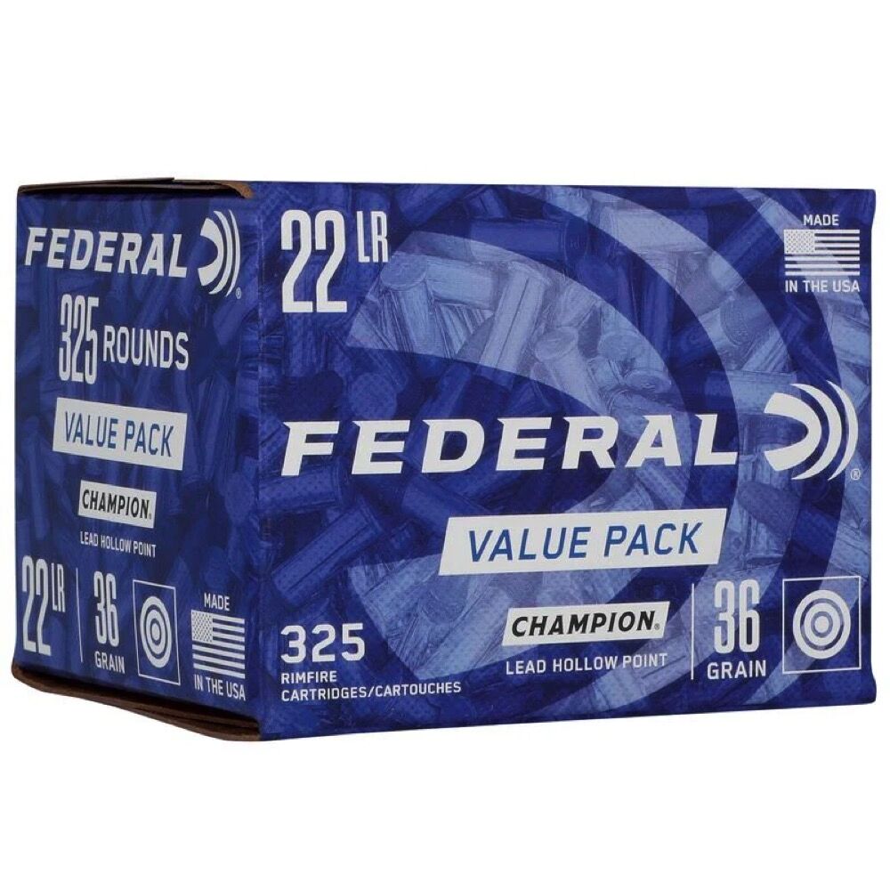 Federal Champion LHP 36grs .22lr 325 Schuss Kleinkaliber Munition