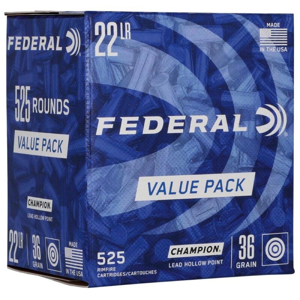 Federal Champion LHP 36grs .22lr 525 Schuss Kleinkaliber Munition