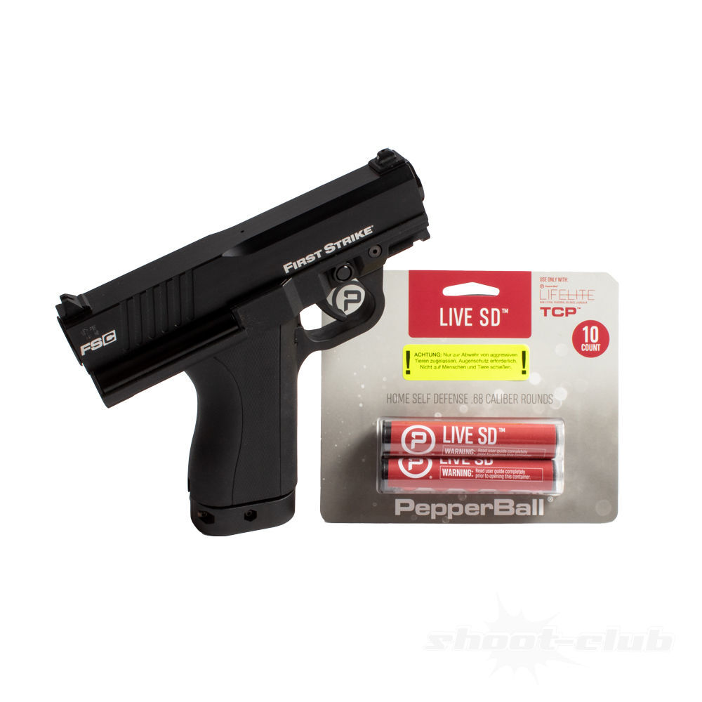 First Strike FSC Pistol .68 SET mit Pepperballs Live SD