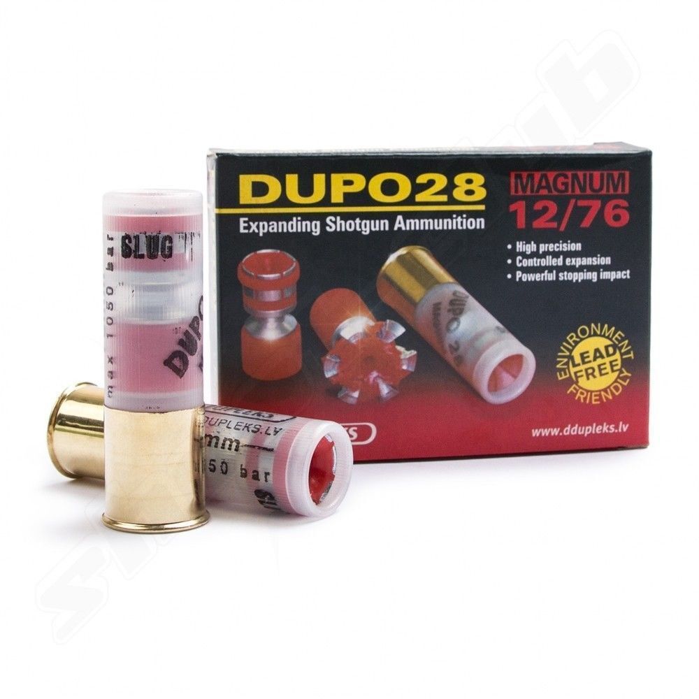 Flintenlauf-, Jagdpatronen DDupleks DUPO Magnum 28 12/76 28g