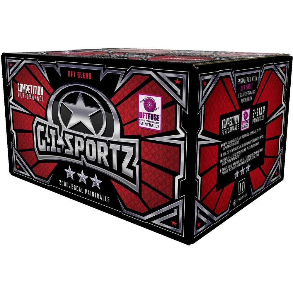 G.I. Sportz 3*** Paintballs Kaliber .68 Premium Paint 2.000 Stck/Karton