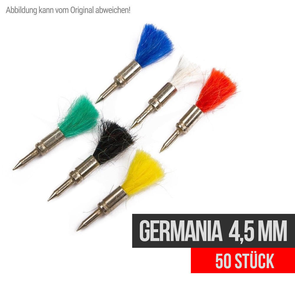 GERMANIA Federbolzen für Luftdruckwaffen 4,5mm - 50 Stück