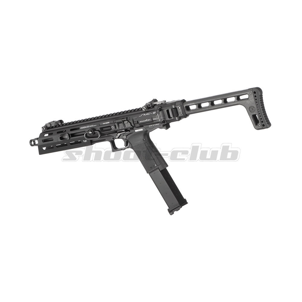 G&G SMC 9 Airsoftwaffe GBB Metal Version Semi 6mmBB - Schwarz