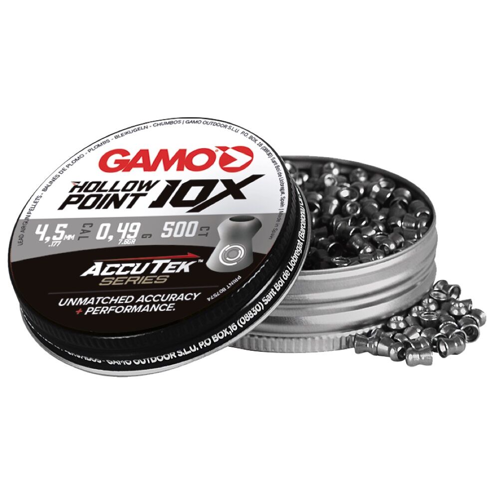Gamo AccuTek 10X Hollow Point Kaliber 4,5 mm 500 Schuss