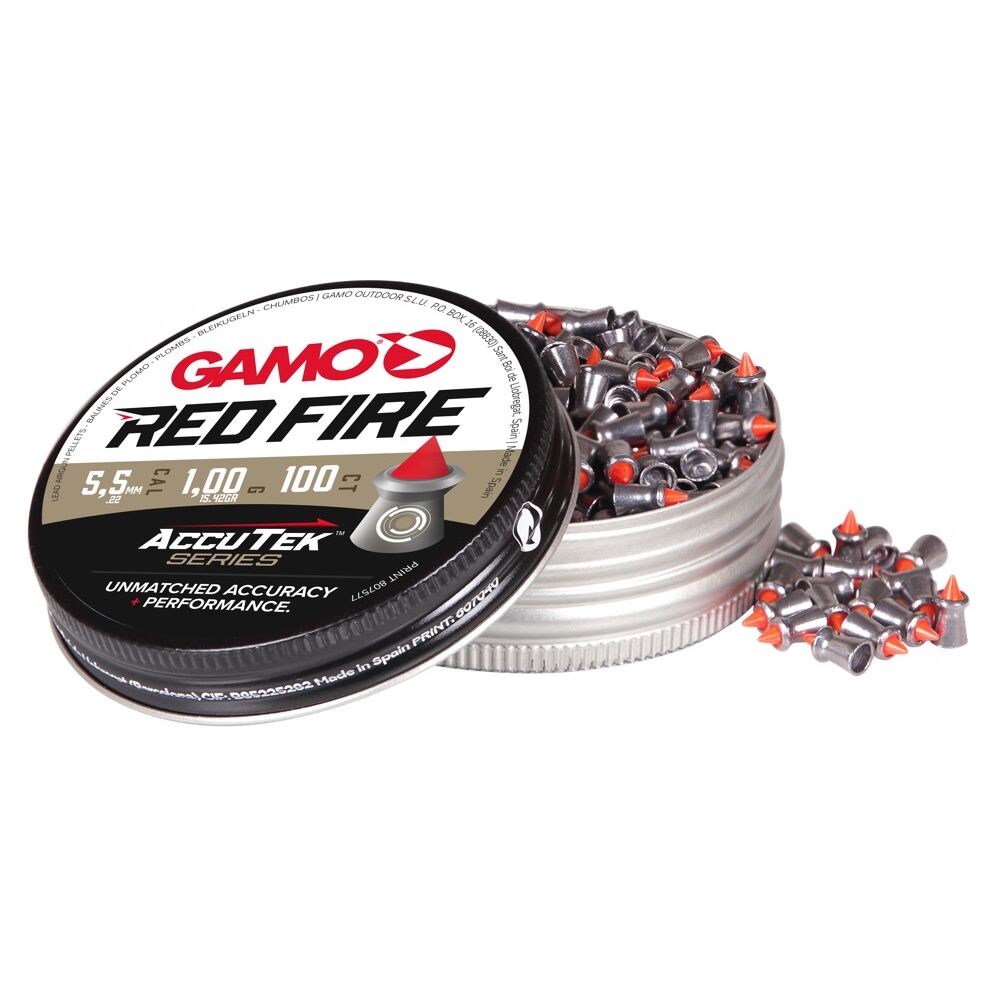 Gamo AccuTek Red Fire Hohlspitz Kaliber 5,5 mm 100 Schuss