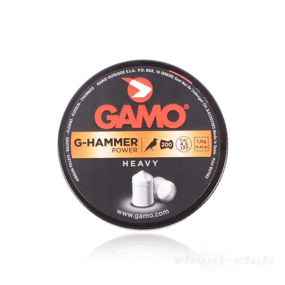 Gamo G-Hammer Energy Luftgewehr Diabolos 1,0 g .4,5 mm