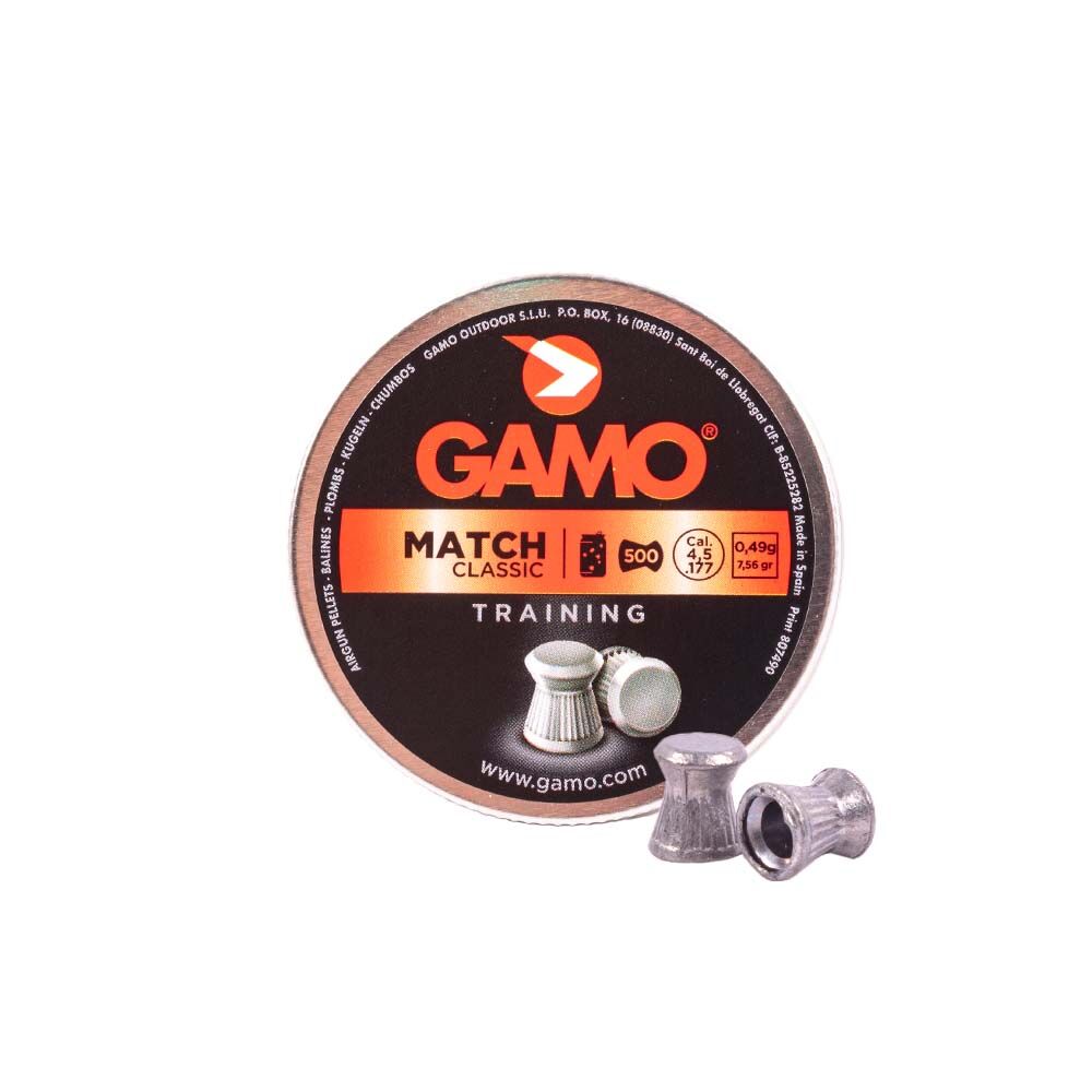 Gamo Match Flachkopf Diabolos geriffelt - 4,5mm