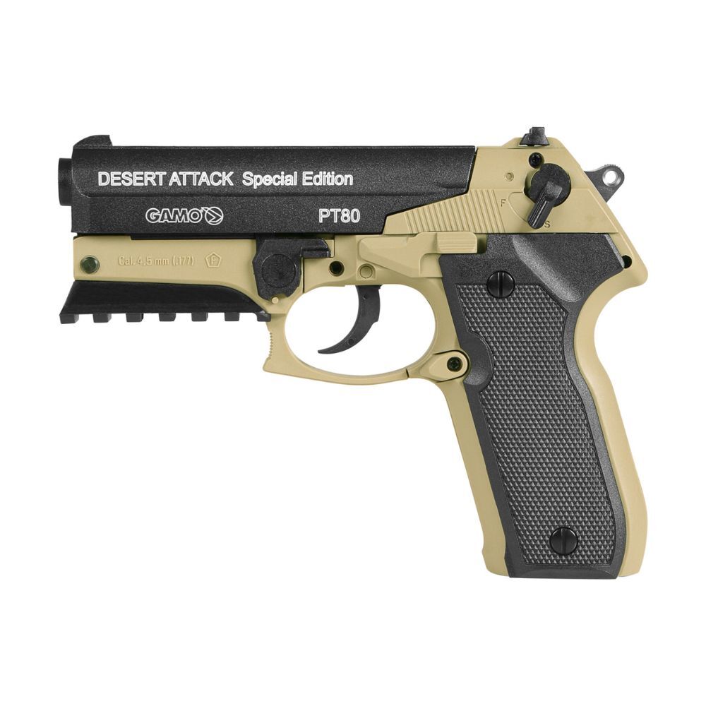 Gamo PT-80 Desert Attack Co2 Pistole NBB 4,5mm Diabolo