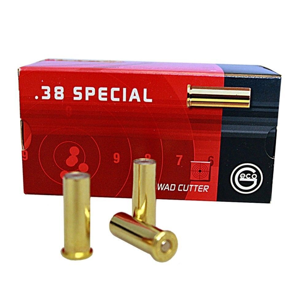 Geco 38 Spezial Wad Cutter Revolver Patronen Inhalt 50 Stuck