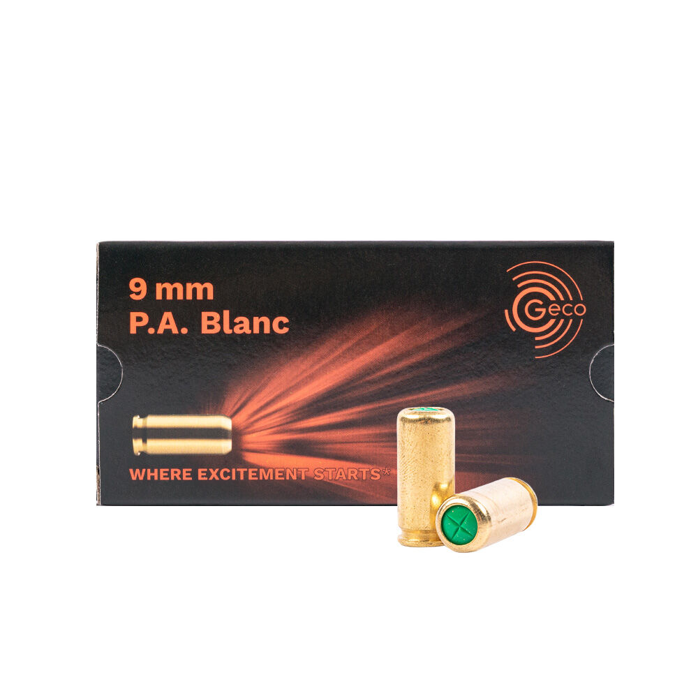 Geco Platzpatronen im Kaliber 9mm P.A.K. - 50 Schuss