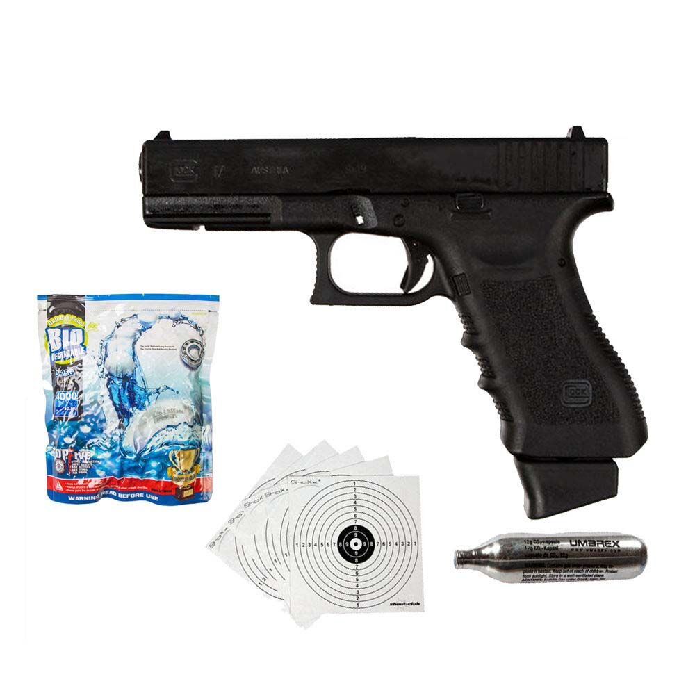 Glock 17 6 mm GBB CO2 Airsoft Pistole Deluxe Edition - Set