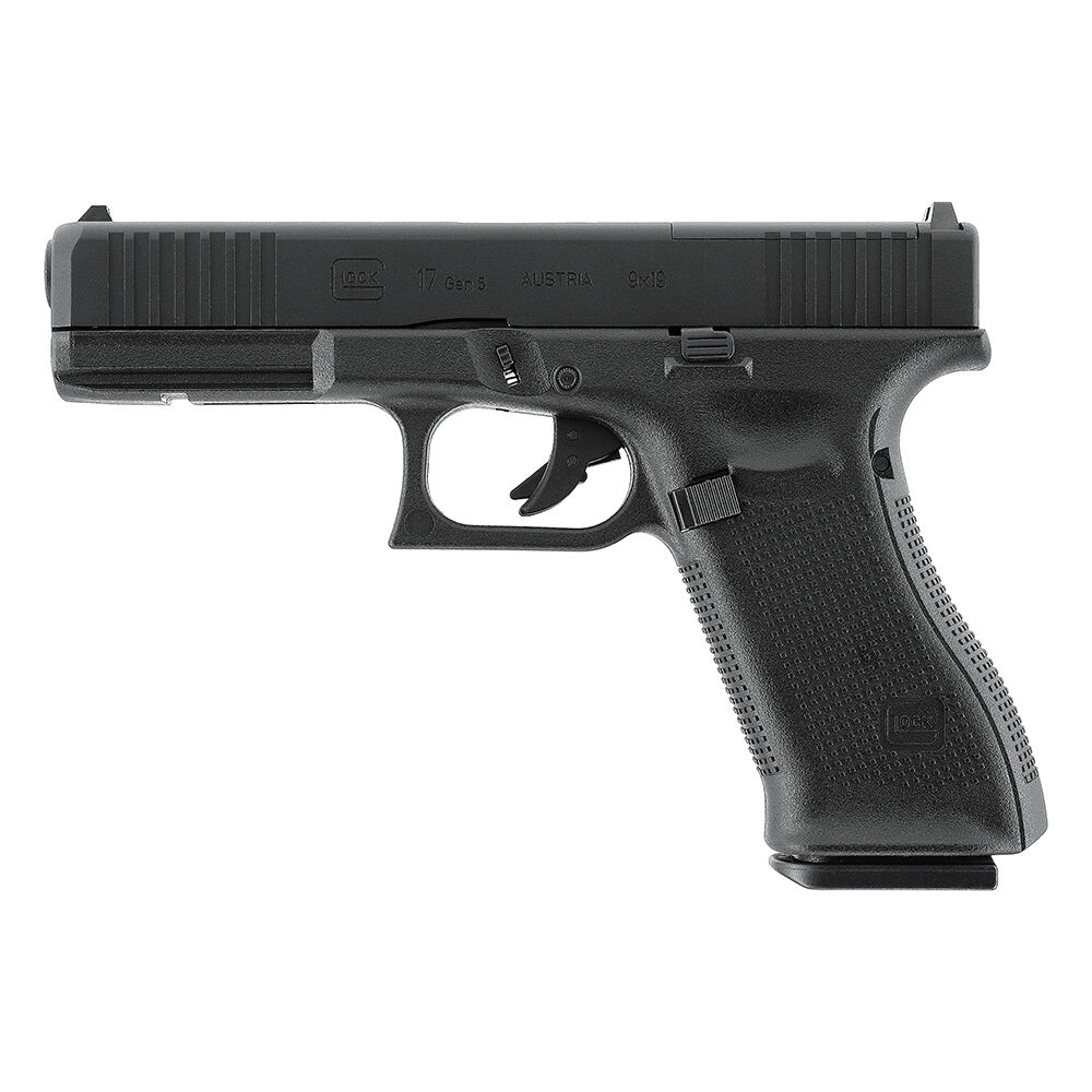 Glock 17 Gen5 MOS Co2 Pistole Blowback 4,5mm BB Aluschlitten + Adapterplatte