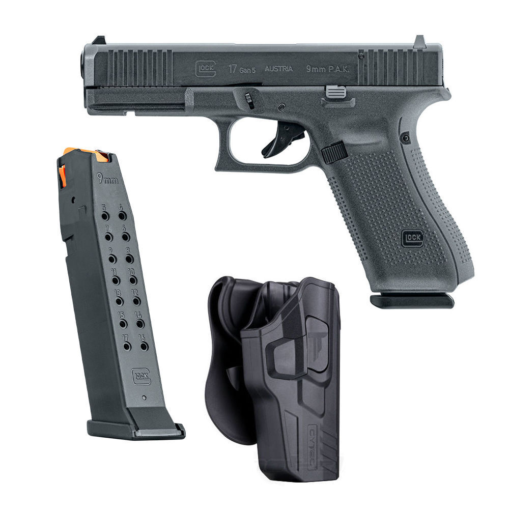 Glock 17 Gen5 Schreckschusspistole + Cytac Holster + Ersatzmagazin