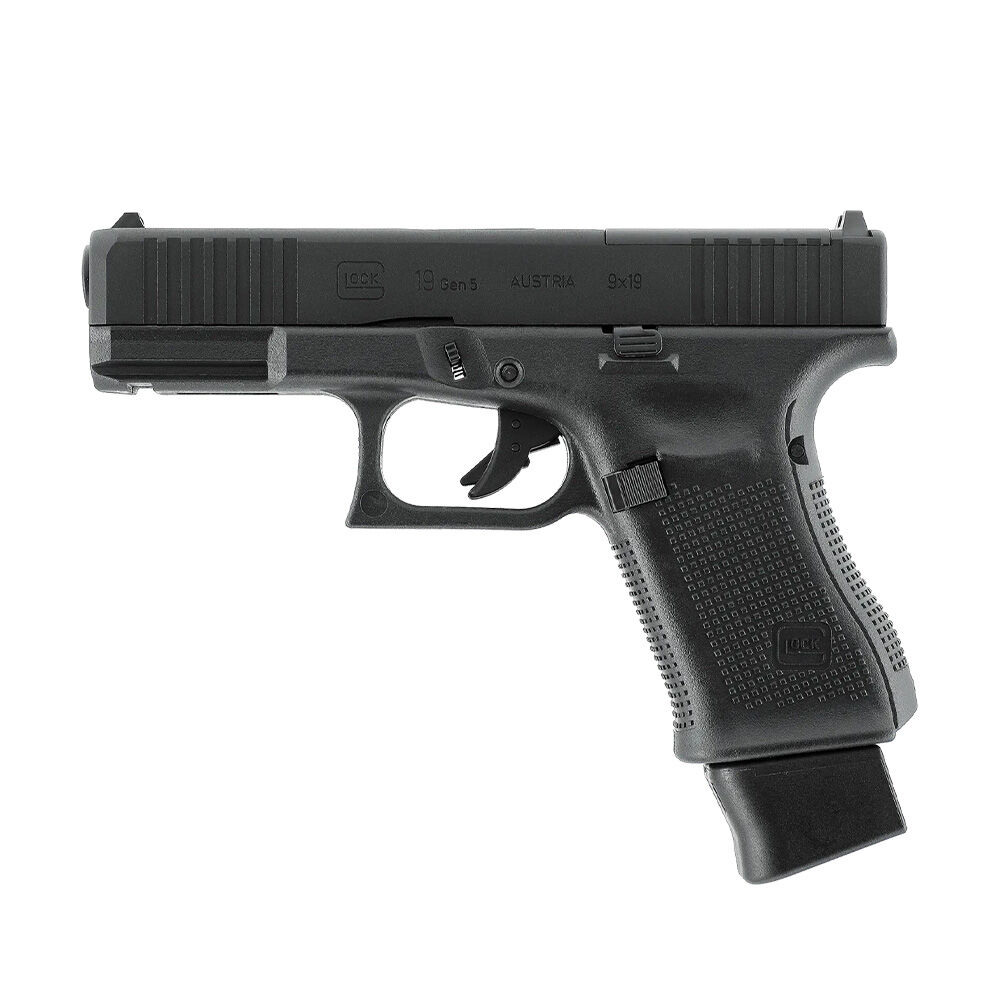 Glock 19 Gen5 MOS Co2 Pistole Blowback Metallschlitten 4,5mm BB schwarz