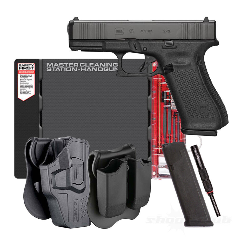 Glock 45 Crossover Selbstladepistole .9mm Luger im umfassenden Glock Set