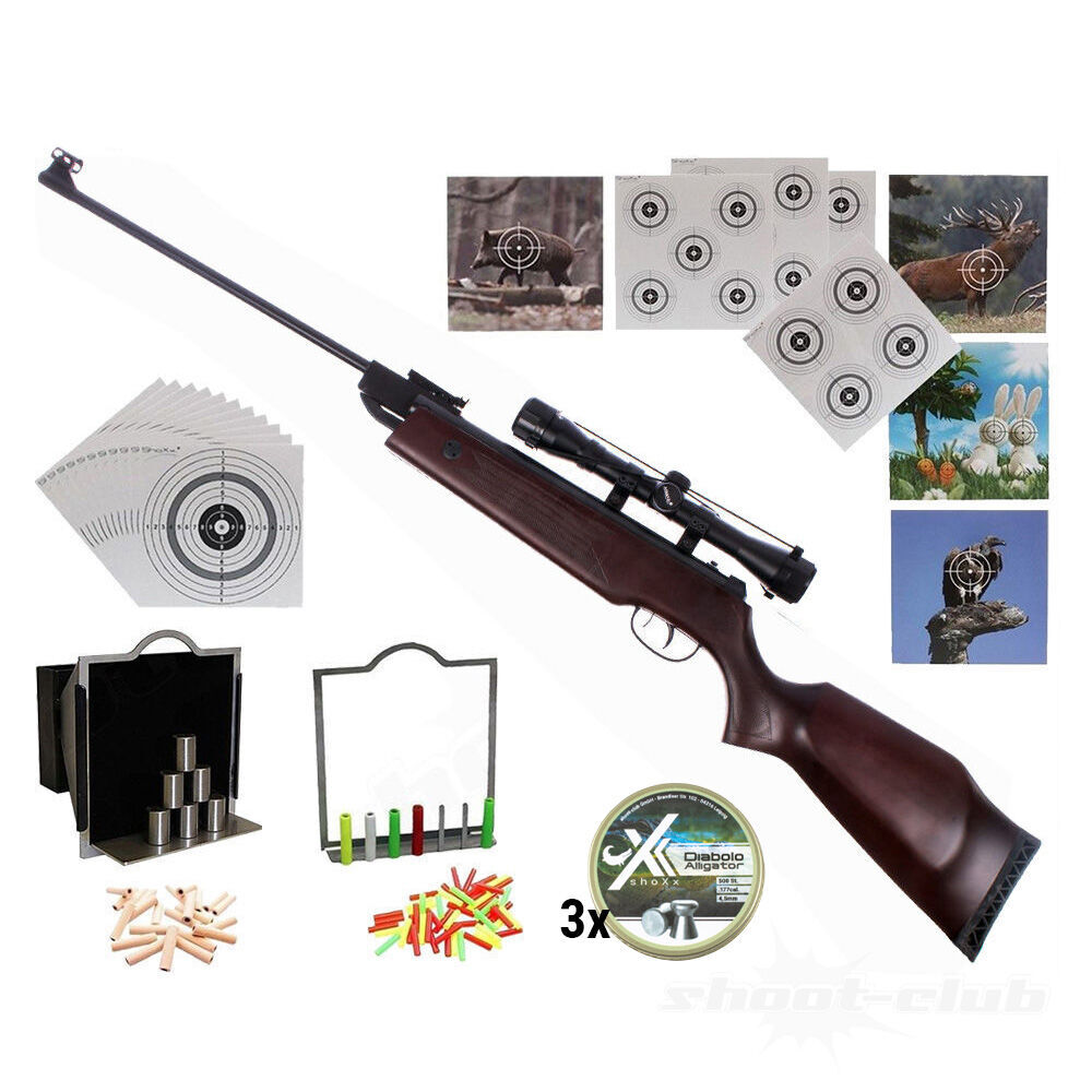 Hmmerli Hunter Force 750 Luftgewehr 4,5mm Diabolos im Super-Target Set