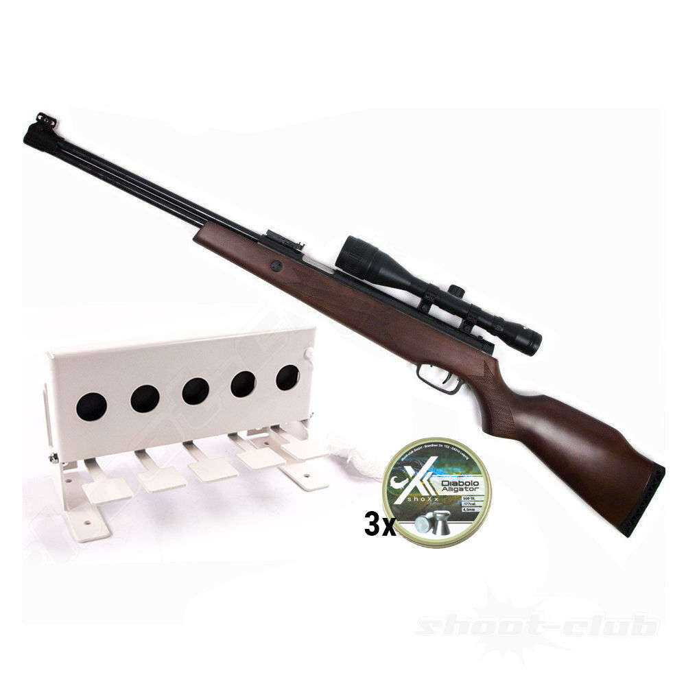 Hmmerli Luftgewehr Hunter Force 900 Kal. 4,5mm Biathlon Set