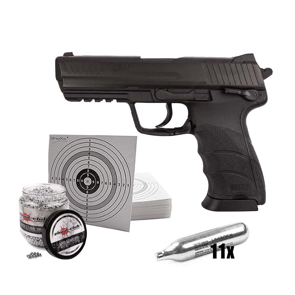 Heckler & Koch HK45 CO2 Pistole 4,5mm Spar-Set small