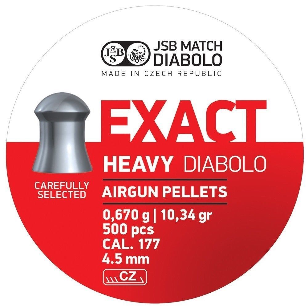 JSB Diabolos Exact Heavy Kal. 4,52 mm / 0,670g / 500 Stk.