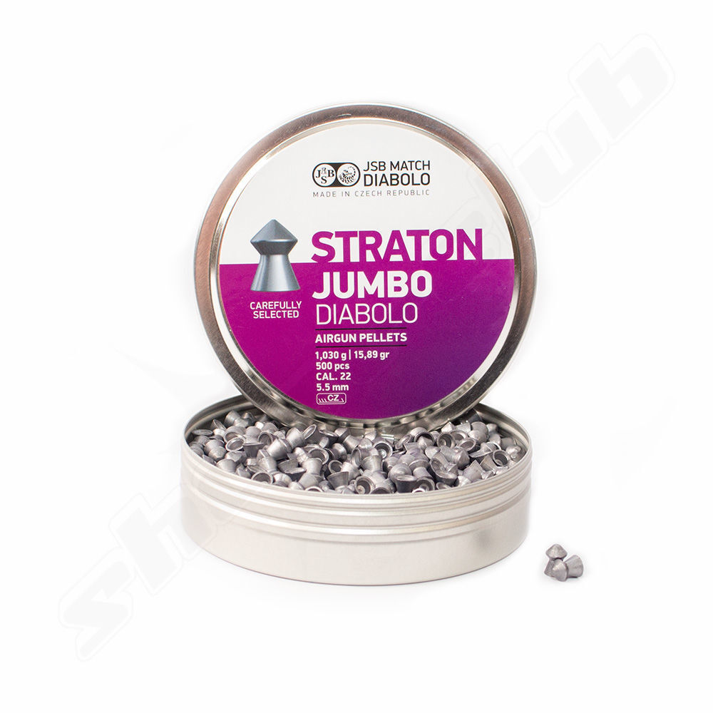 JSB Straton Jumbo Diabolos Spitzkopf Kal. 5,5 mm - 500 Stck