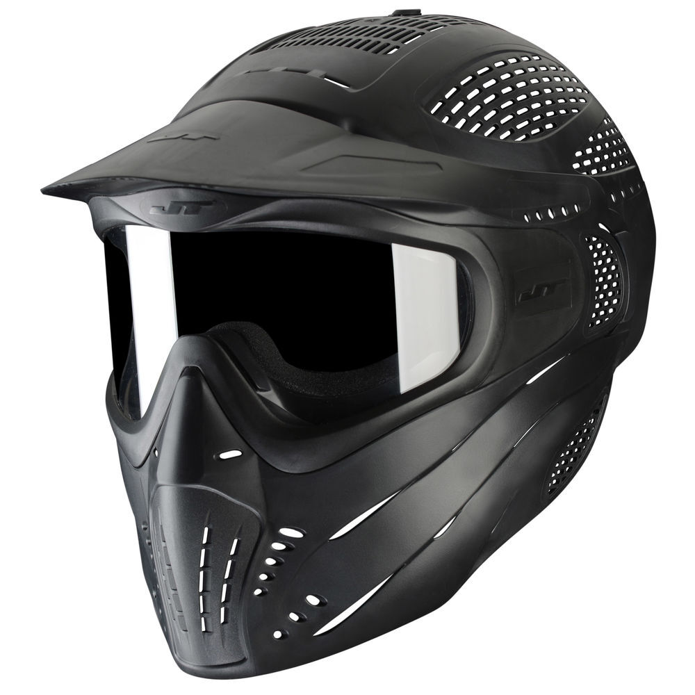 JT Premise Vollschutzmaske Singleglas Paintball/Airsoft - Black