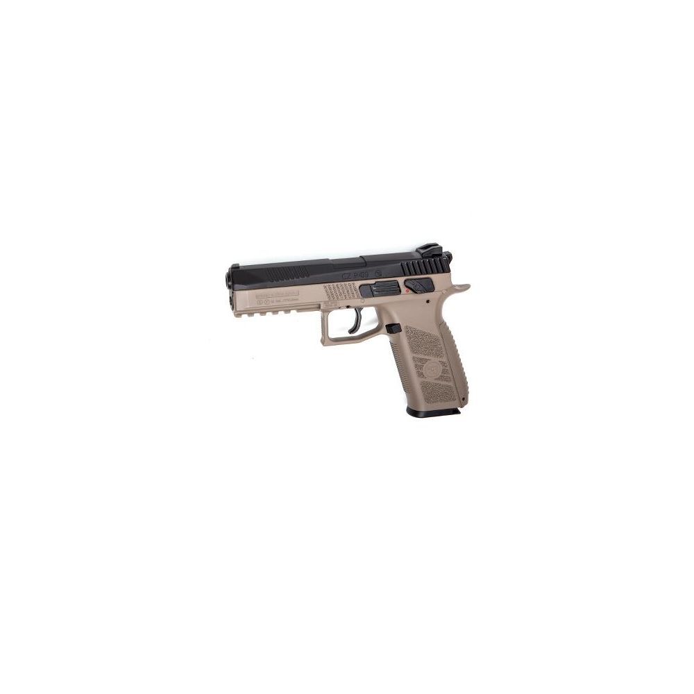 KJ Works CZ P-09 Airsoft Gas GBB Pistole ab18 - TAN