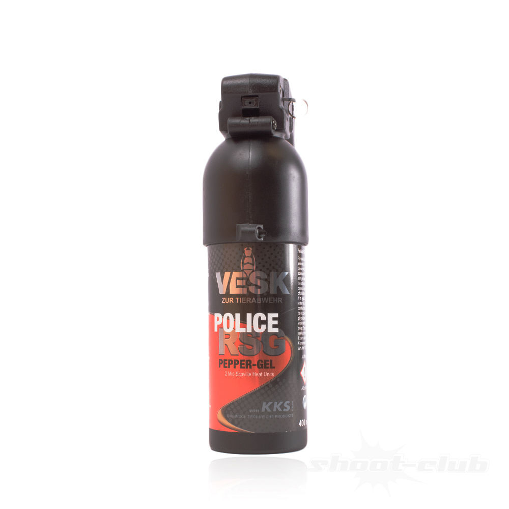 KKS VESK Police Pepper Gel 400ml mit Pistolengriff - 2 Mio Scoville