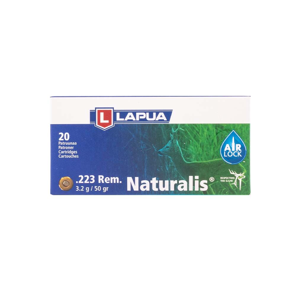 Lapua Naturalis Büchsenmunition 50grs .223Rem bleifrei