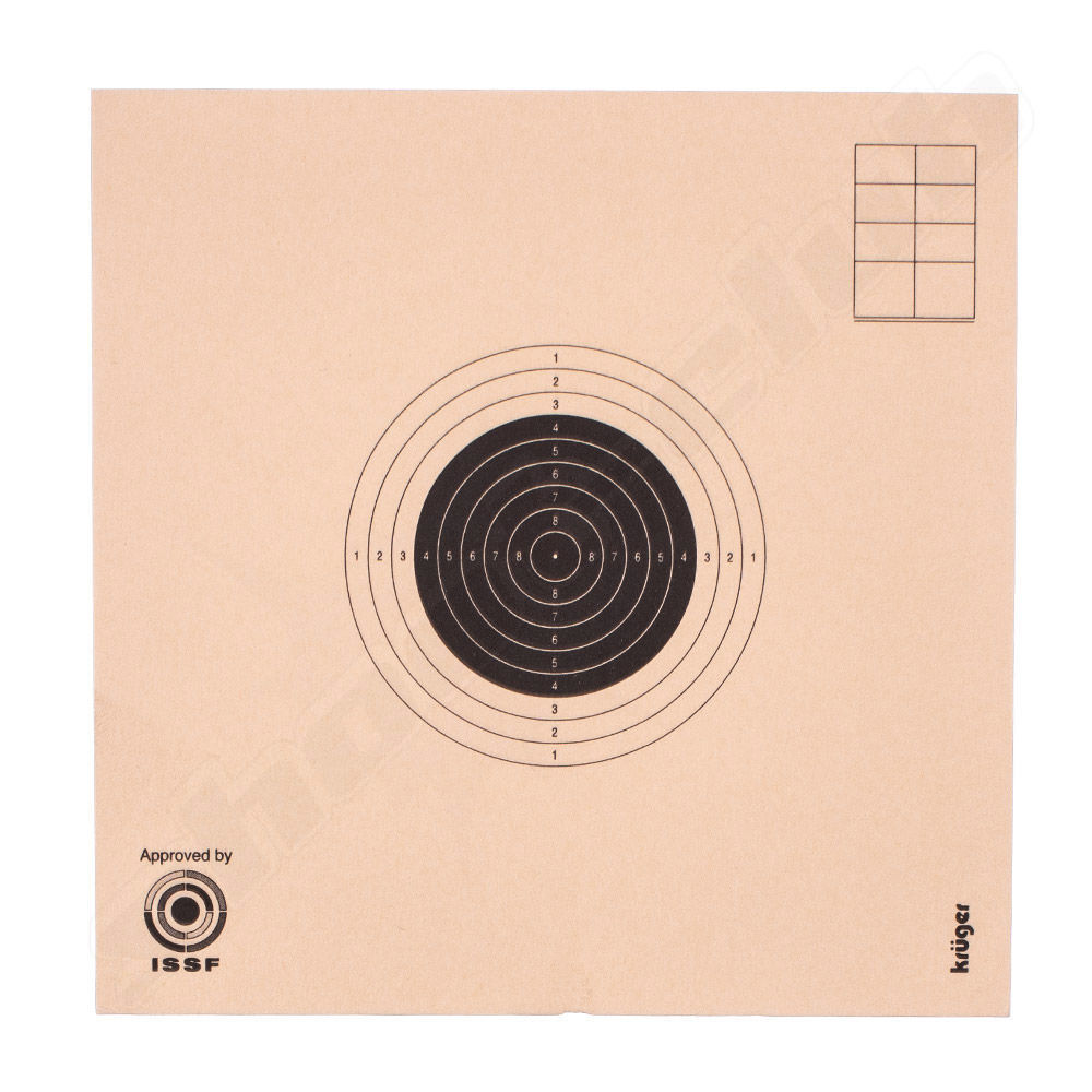 Luftgewehr Zielscheibe 10 x 10cm / 100 Stück