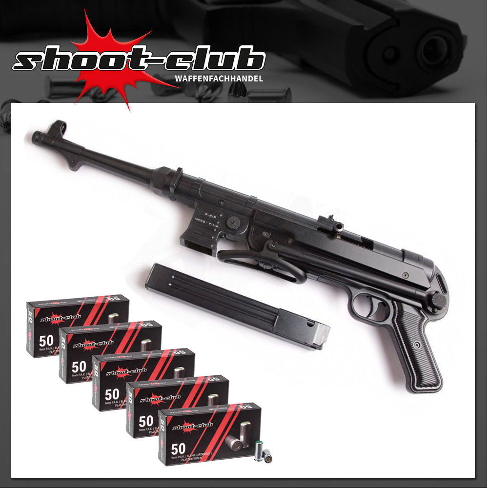 Mp40 Gen 2 Schreckschusspistole 9mm P A K Inkl Platzpatronen Dlinna s otkidnym prikladom 84sm. mp40 gen 2 schreckschusspistole 9mm p a k inkl platzpatronen