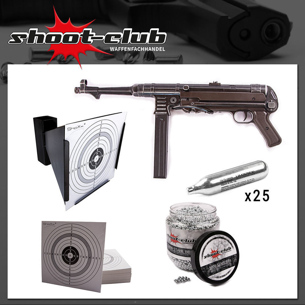 MP40 German Legacy EDITION - shoot-club CO2 komplett Set