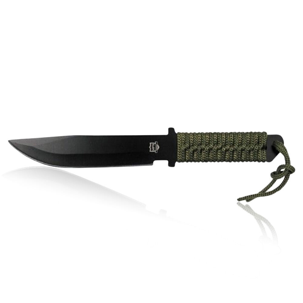 MP9 Outdoormesser Medium mit Kordelgriff OD-Green 12 cm Klinge