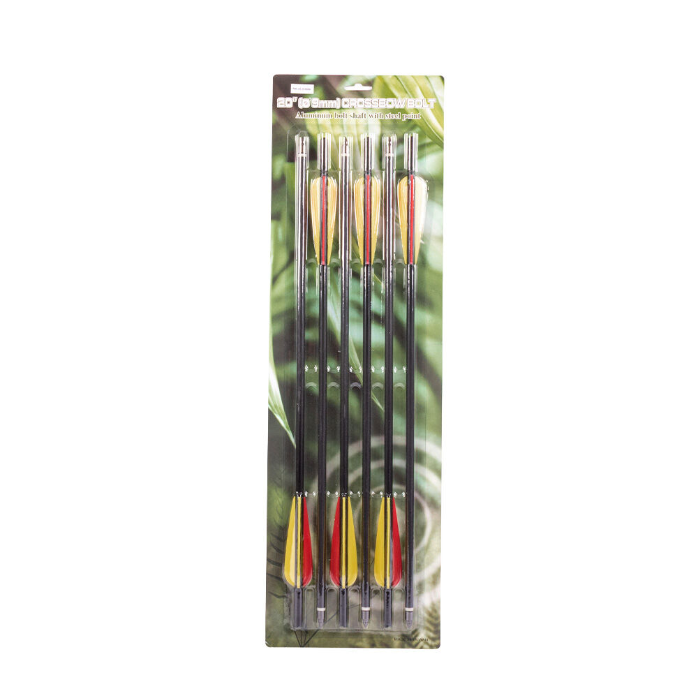 Man Kung Armbrustbolzen Aluminium 20 Zoll 9 mm 6er Pack schwarz