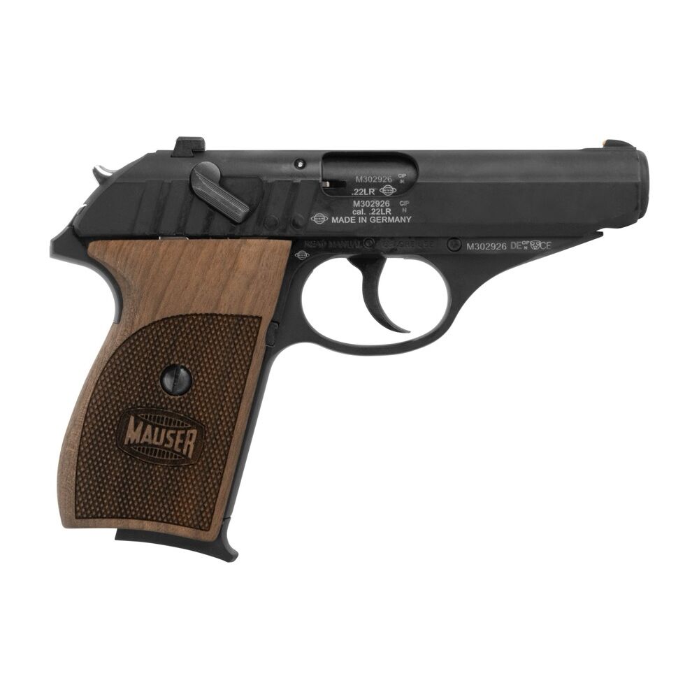 Mauser HSr Selbstladepistole .22lr Wallnuss Holzgriffschalen