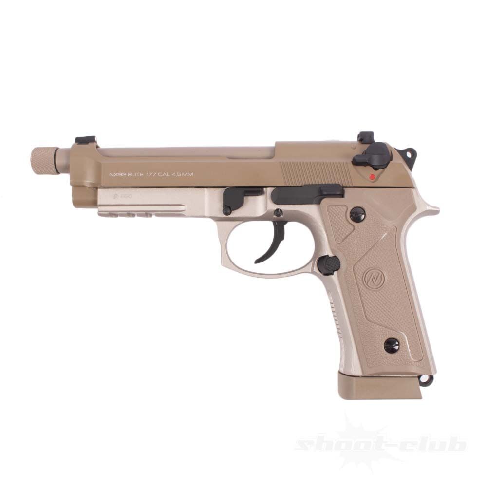 NX92 Elite Tactical Co2 Pistole mit Blow Back 4,5 mm Desert