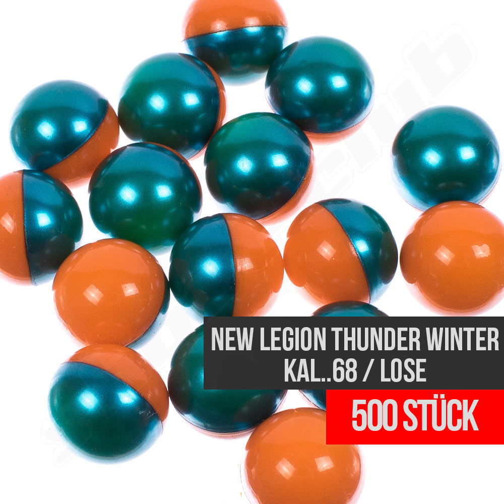 New Legion Thunder Winter Paintballs, Kal..68, 500 Stck