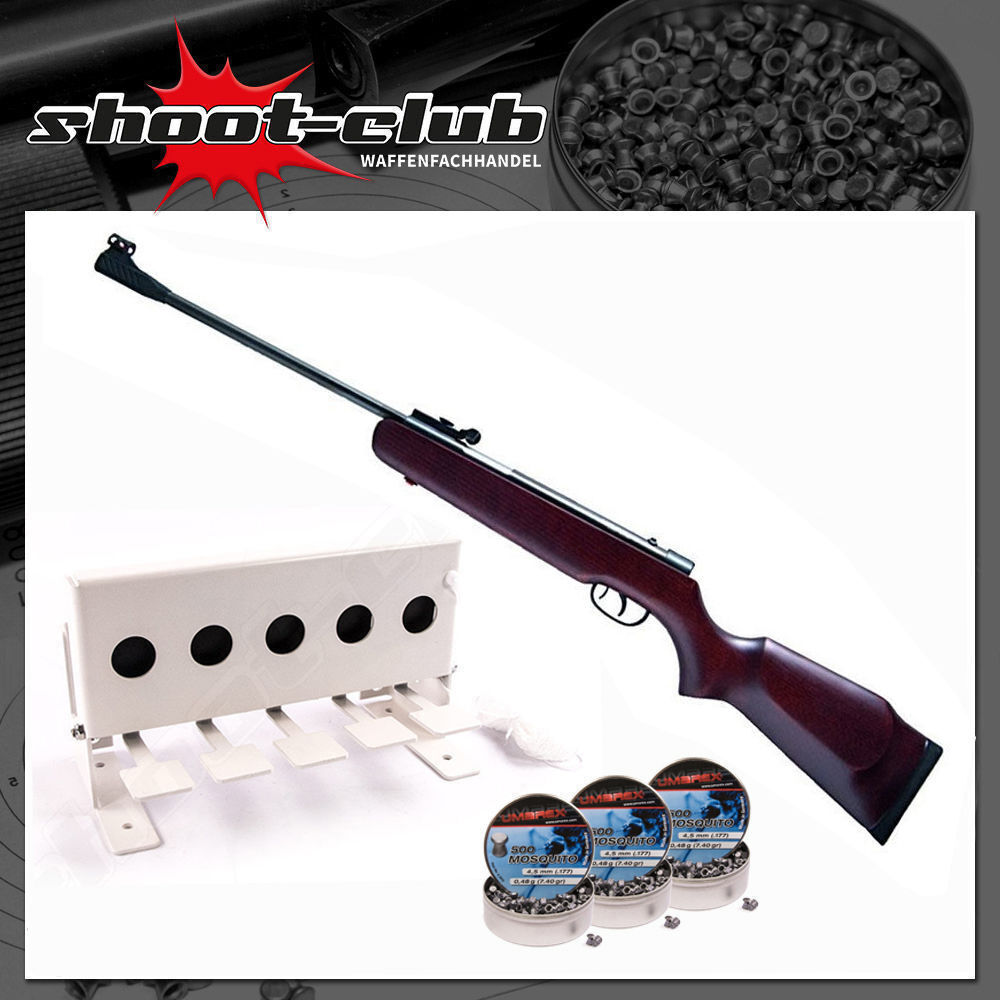 Norconia B88 Luftgewehr 4,5 mm Diabolos im Biathlon-Set