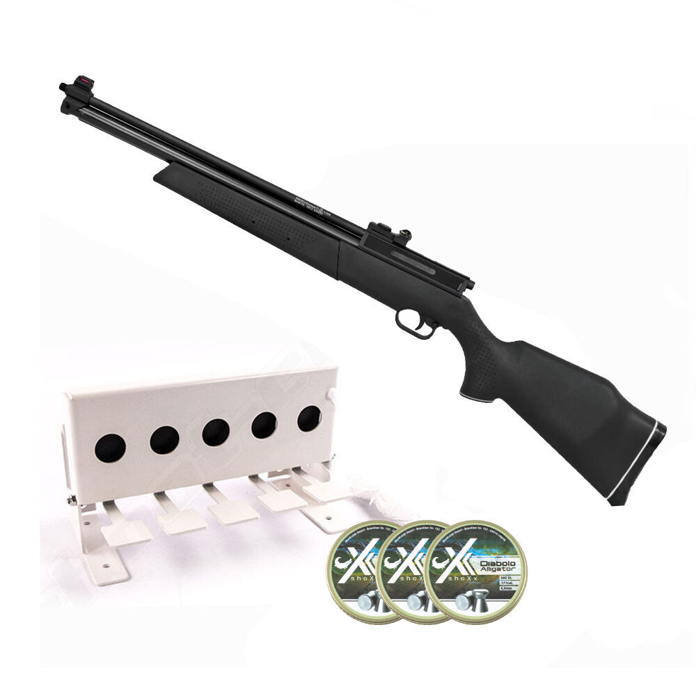 Norconia P1 Sharp Inno Pump-Luftgewehr 4,5mm Diabolos im Biathlon-Set